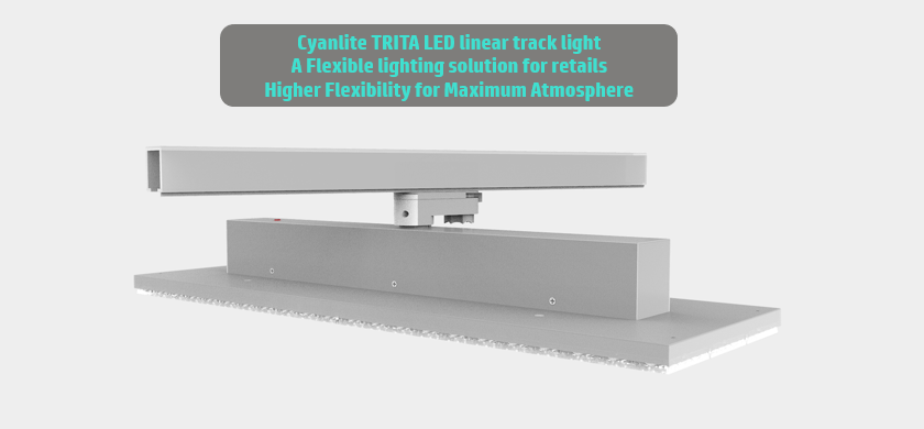 Cyanlite LED linear track light - track panel